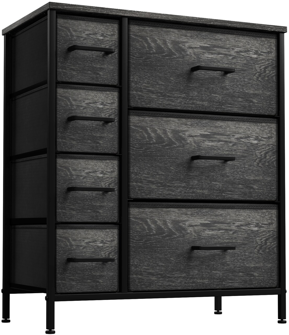 Sorbus Dresser with Drawers - Furniture Storage Tower Unit for Bedroom, Hallway, Closet, Office Organization - Steel Frame, Wood Top, Easy Pull Fabric Bins
